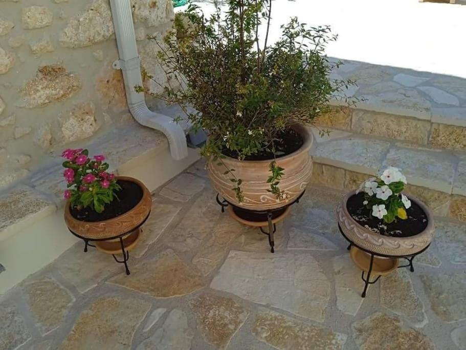 La casa di Bella a tradional stone house with barbecue Villa Karia  Bagian luar foto